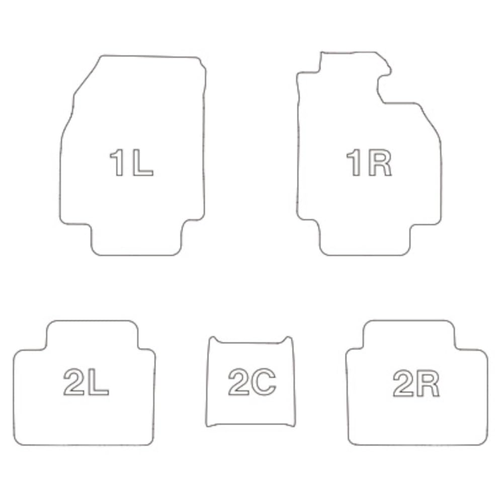 Коврик Clazzio 3D Type 1 Car Set Crown Crossover AZSH35 TZSH35 R4 NEW Rubber Type Black / (2022)/9~ ET-1456 [5EETB1456K]