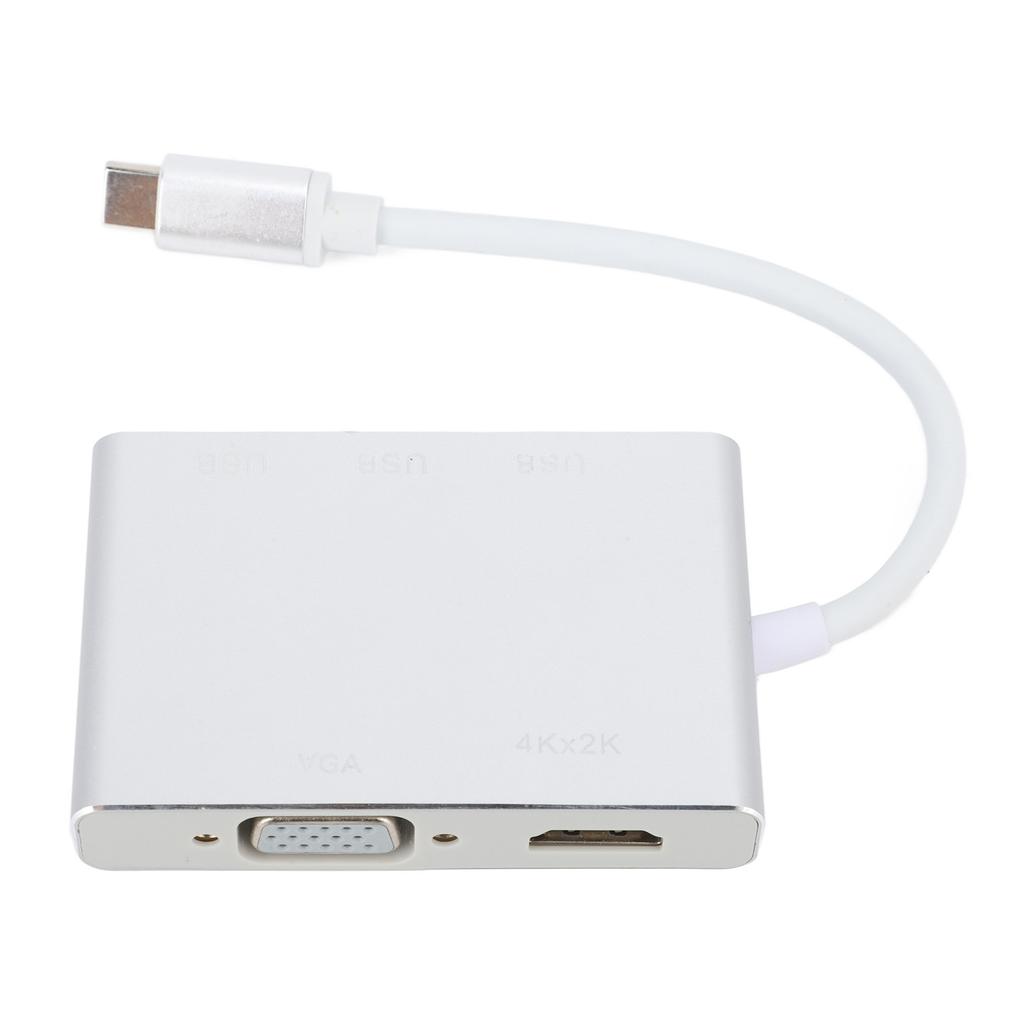USB C Hub Портативный 5 в 1 Type C на USB Multi Port Адаптер-Разветвитель с USB 3.0 VGA HD Мультимедиа