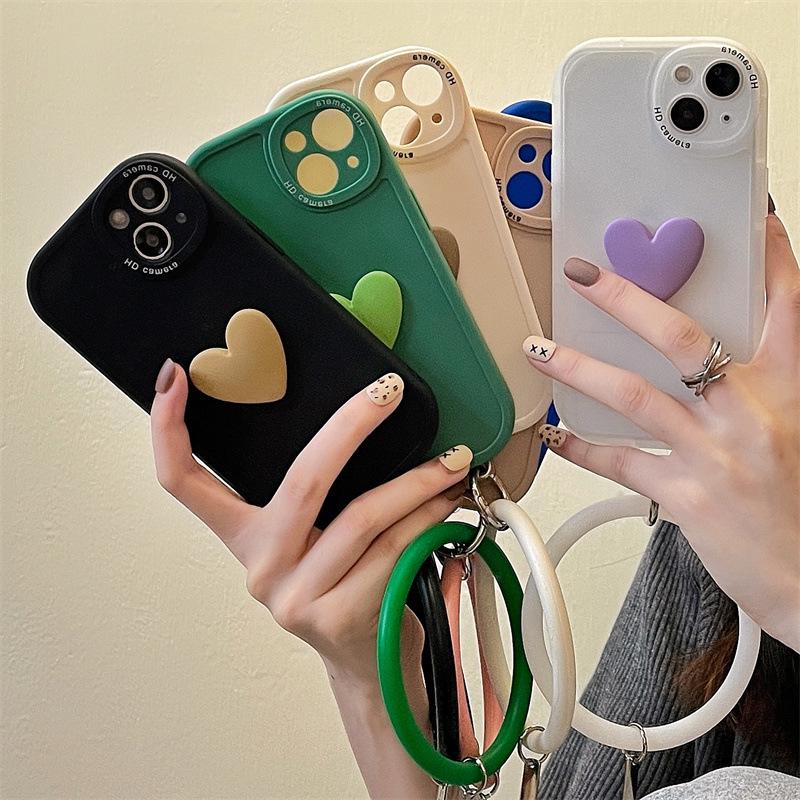 Мягкий силиконовый чехол с матовым покрытием и кольцом для руки для Apple 13Promax, 11, 12 и 8plus.