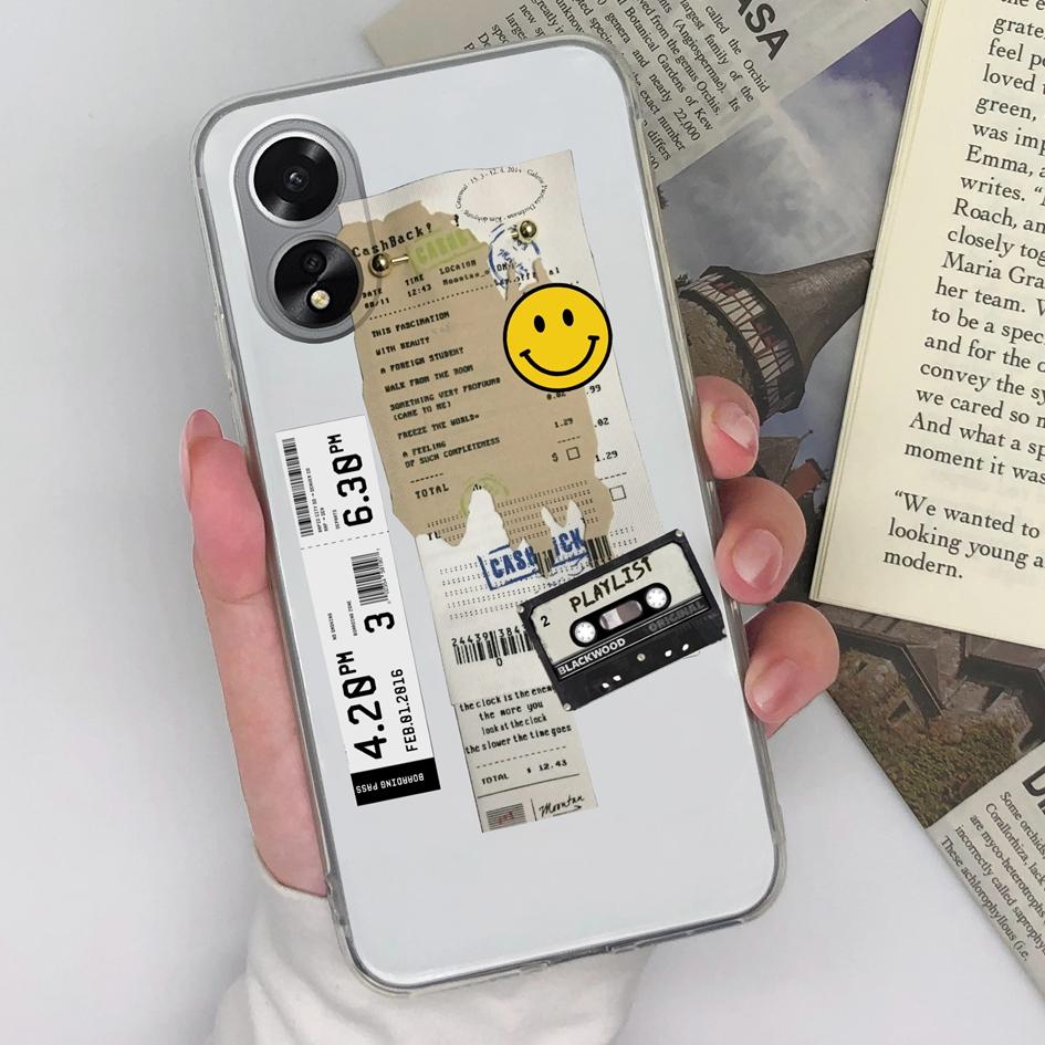 For OPPO A38 A79 A98 Reno10 Pro Realme 11 Pro+ Case Back Cover Fashion Personal Protective Transparent Matte Soft Silicone Phone Bags For OPPO Bumpe