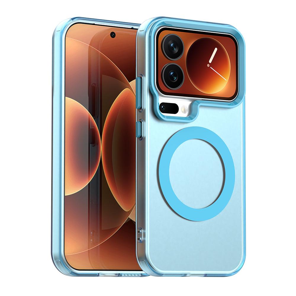 For iPhone 13 Pro Max Magnetic Case TPU + PC Clear Protective Phone Cover Compatible with MagSafe