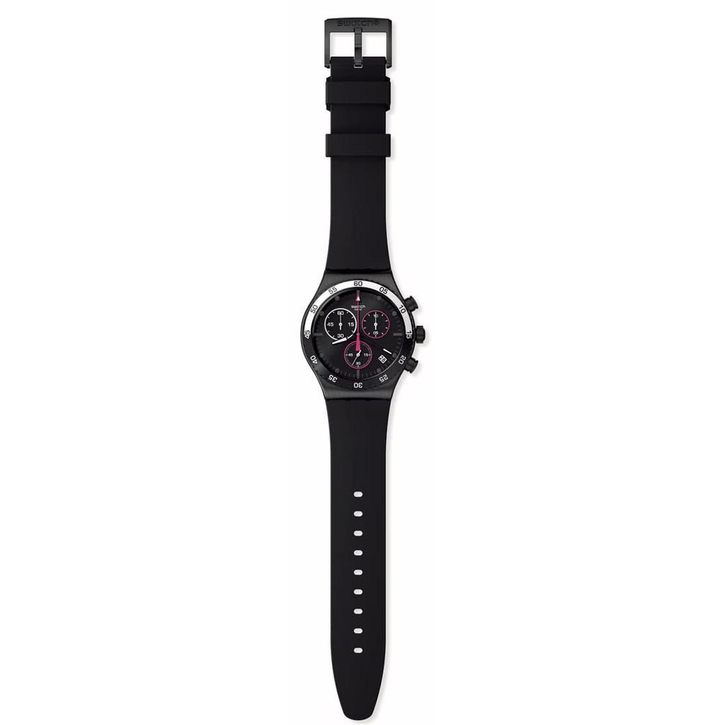 Наручные часы MAGENTA AT NIGHT NEW IRONY CHRONO YVB413 Black [Swatch]