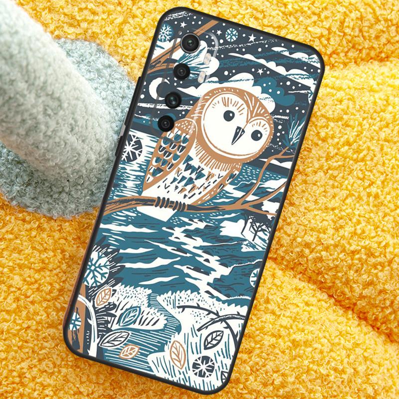Милый чехол-мультяшная сова для Xiaomi 15 14 Ultra 13T 14T 15T Pro 17 Pro Max Чехол для POCO X7 Pro X5 X6 F5 F6 F7