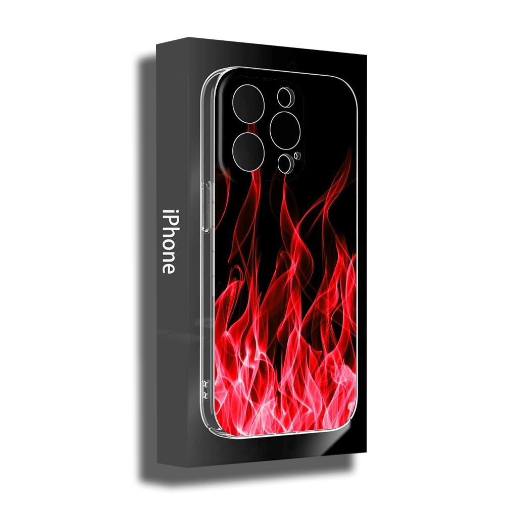 Художественный индивидуальный чехол для телефона с пламенем для Iphone 14 11 12 Pro 8 7 14 Plus X Pro MAX 13 MINI XR X XS SE 2020, мягкие чехлы для телефонов