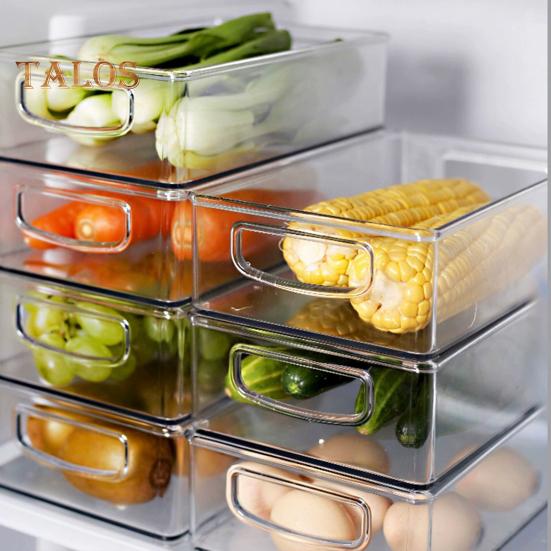 Холодильник стеллаж для хранения пищевых продуктов, пищевой материал, термостойкий ПЭТ, полезные столешницы для зуда, контейнеры для хранения продуктов на кухне