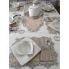 Набор тарелок и полозьев с вышивкой для столовых приборов на 6 человек/набор стола и презентаций цвета капучино