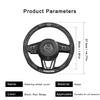 For Mazda 3 5 6 SKYACTIV Axela Atenza CX30 CX5 CX8 CX9 MX5 RX8 RX7 BT50 Carbon fiber Leathe Car Steering Wheel Cover Accessories FF20
