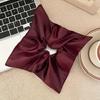 Korean Style Soft PU Scrunchies Elastic Retro Ponytail Holder Square Leather Hair Tie  Gifts