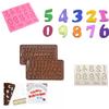 Silicone Alphabet and Number Mold Set for Cake Decorating Chocolate Fondant Candy Letters Numbers Symbols DIY Baking Tools