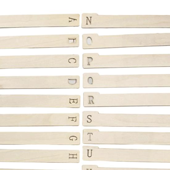 13/26 шт. Деревянные разделители для виниловых пластинок от А до Я, алфавитный указатель для DVD-дисков, органайзер, держатель для разделителей, аксессуары для виниловых пластинок