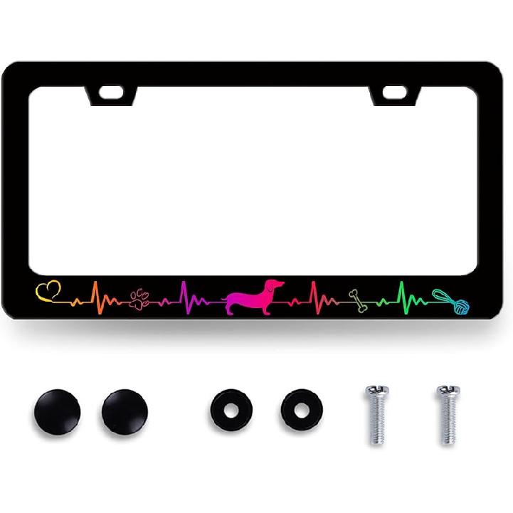 Рамка для номерного знака с колибри, цвет вишневого цвета, с цветами, держатель для номерного знака, цветная рамка для номерного знака для украшения автомобиля, птица из нержавеющей стали, для автомобиля