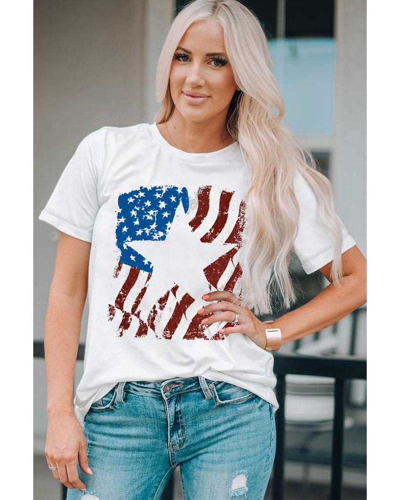 Azura Exchange Футболка с круглым вырезом и графическим принтом