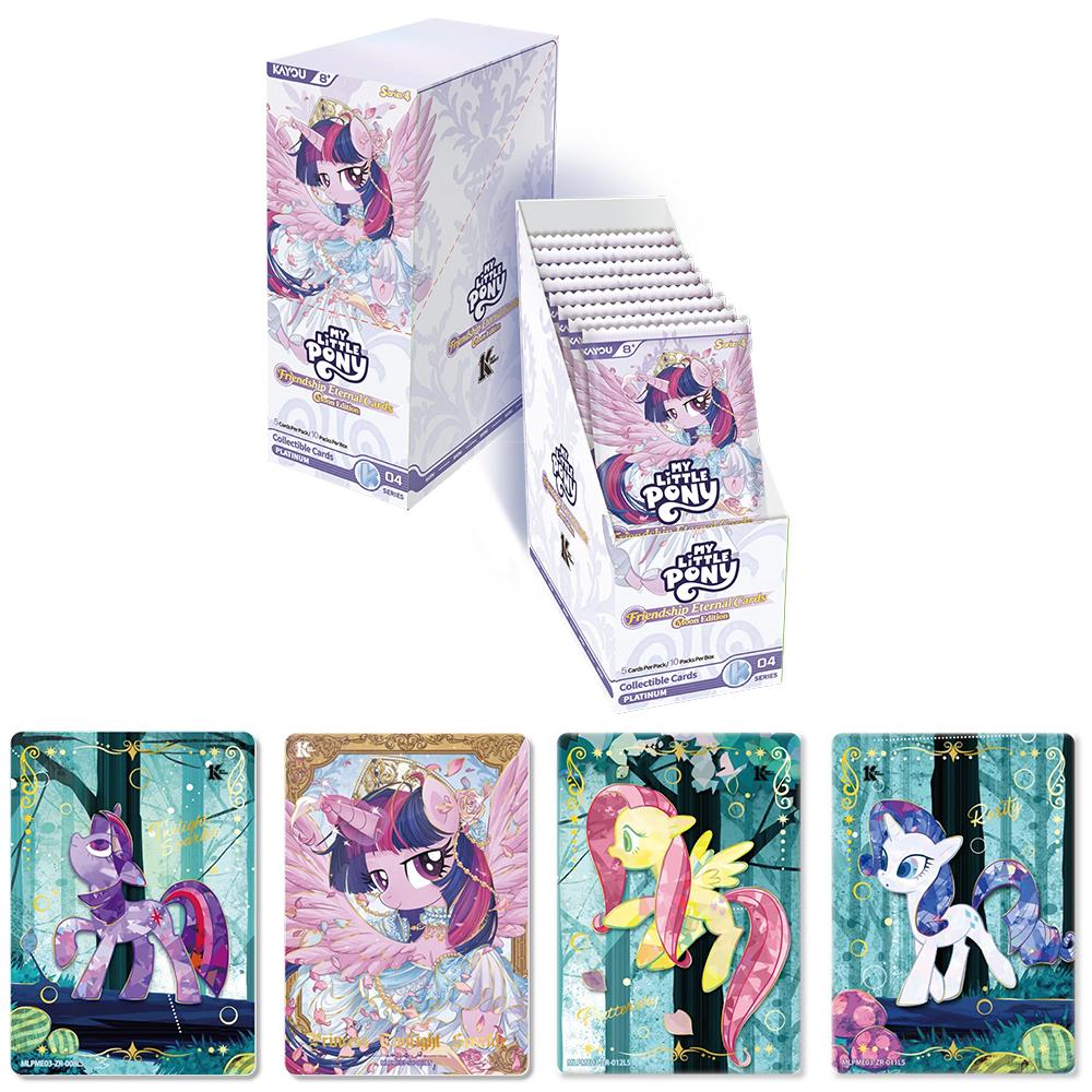 [English Version] KAYOU Genuine My Little Pony Cards Collectible Cute Funny Party Friendship Eternal Cards Princess Anime Toys