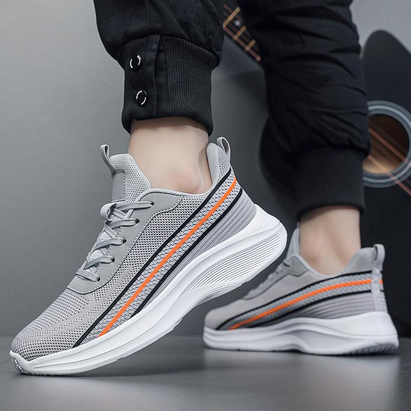 Новые мужские кроссовки для бега Breath Classic Outdoor Sneakers Light Comfort Mesh Shoes со шнуровкой и плоской подошвой Casual Shoes Large Size 39-50