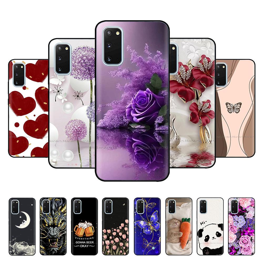 Чехол для Samsung Galaxy S20 Чехол для телефона Сердце-Бабочка для Samsung S20 FE Жидкий силикон Fundas для Samsung S20 Ultra S 20