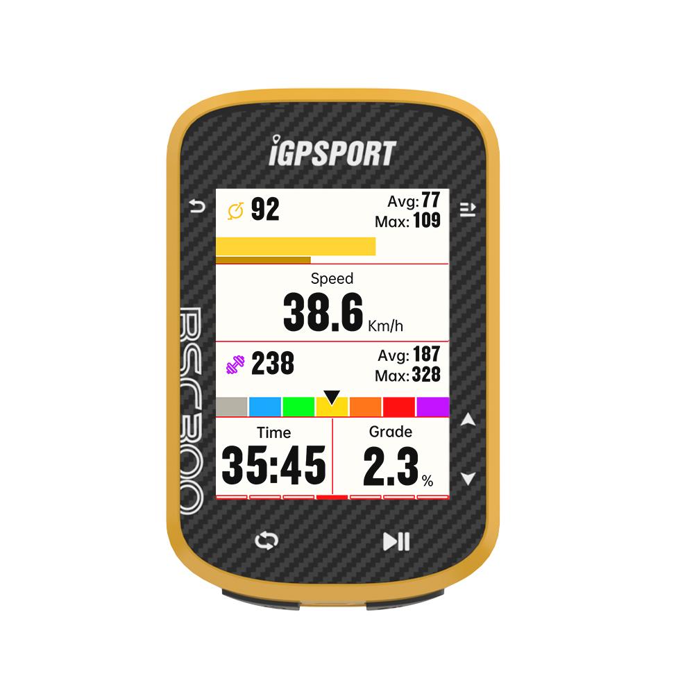 IGPSPORT BSC300 Велокомпьютер GPS Навигация по глобальной карте для велоспорта Беспроводной велокомпьютер Поддержка 8 типов датчиков