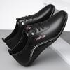 Кожаная обувь мужская повседневная обувь весенняя дышащая трендовая мужская обувь мягкая подошва удобная рабочая обувь модная белая обувь
