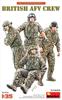 MiniArt 1/35 British Tank Crew Set (4 Figures) Plastic Model Kit MA37059
