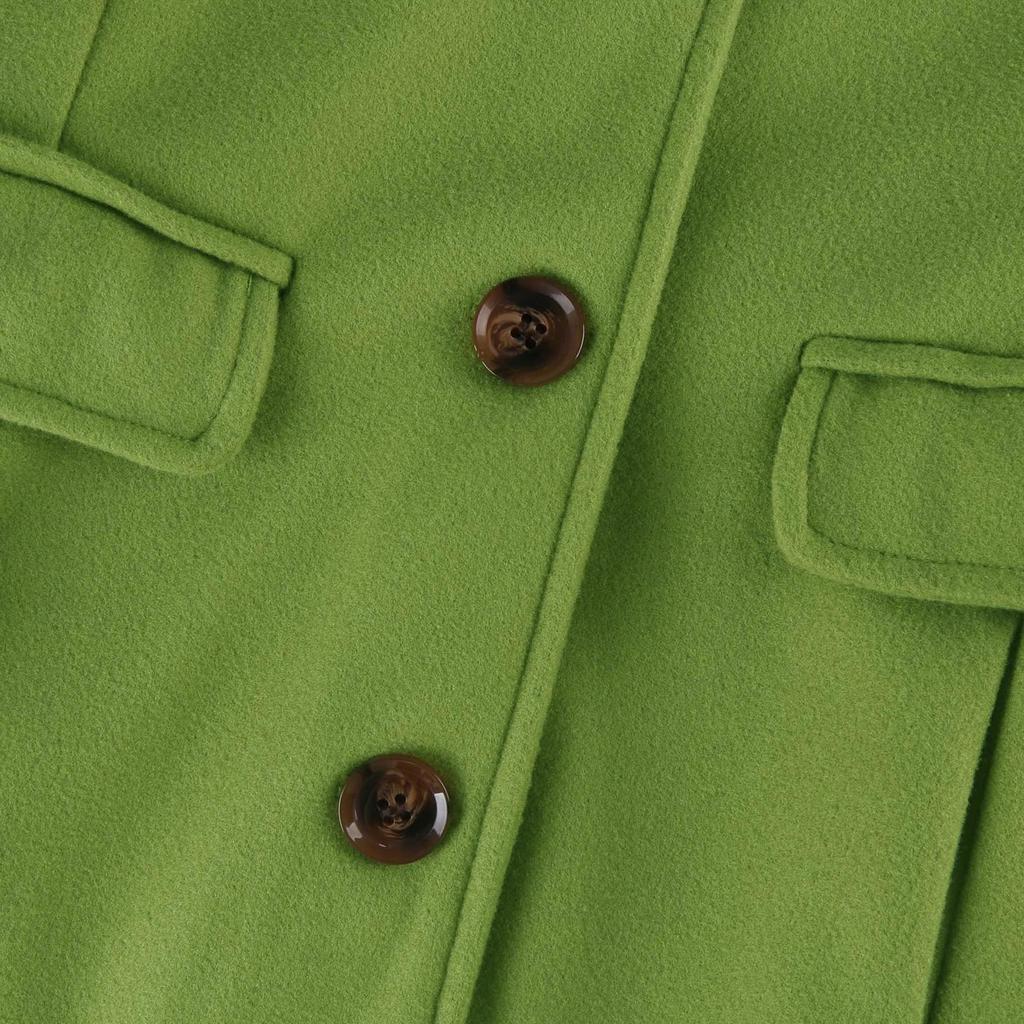 Women's Autumn And Winter Woolen Coat Cardigan Single Breasted Jacket