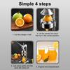 Manual Citrus Juicer Heavy Duty Lemon Squeezer Stainless Steel Lime Juice Press Non-electric Fruit Juice Extractor
