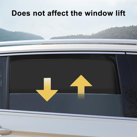 Солнцезащитный козырек на боковое окно автомобиля, магнитный, защищает от тепловых УФ-лучей, складные чехлы для конфиденциальности для безопасного вождения