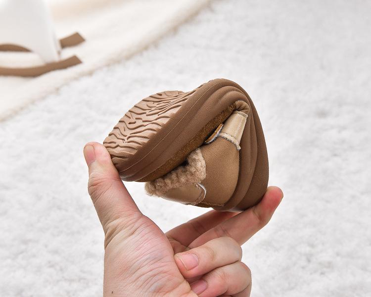 Детские водонепроницаемые зимние кроссовки и сноубутсы на флисовой подкладке