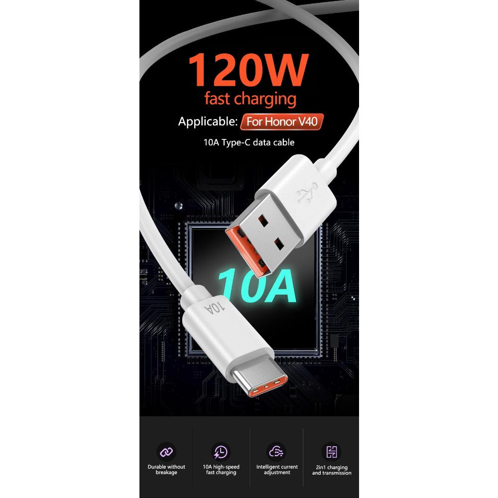 Кабель USB Type C 120 Вт 10 А, провод для быстрой зарядки, мобильный телефон USB для Huawei P30 Xiaomi Realme Samsung Poco x6, кабель USB C для передачи данных