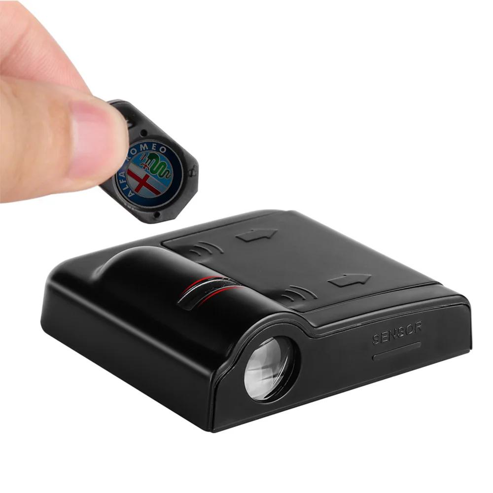 Car Stickers For Alfa Romeo Car Wireless Door Led Welcome Light Projection Lamp Light Decoration For Alfa Romeo Tonale Stelvio M