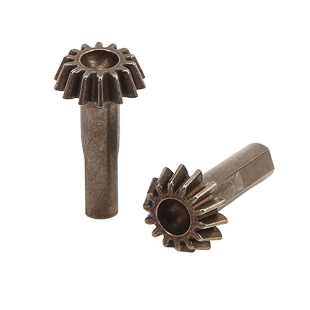 2Pcs RC Car Bevel Gear Metal Iron Heavy Duty Gears Set for WLtoys 110 104001 RC Car Crawler