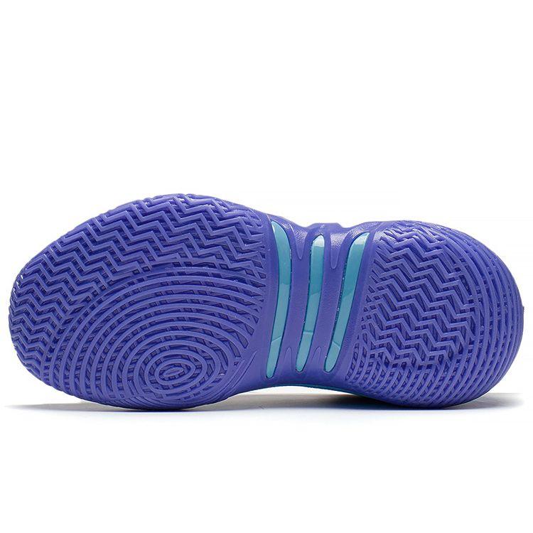 Li Ning Youth  Children Pioneer-Force I Team Antibacterial Shock Absorption Durable Support Basketball Shoes Kids Basketball Shoes Purple YKBR052-51