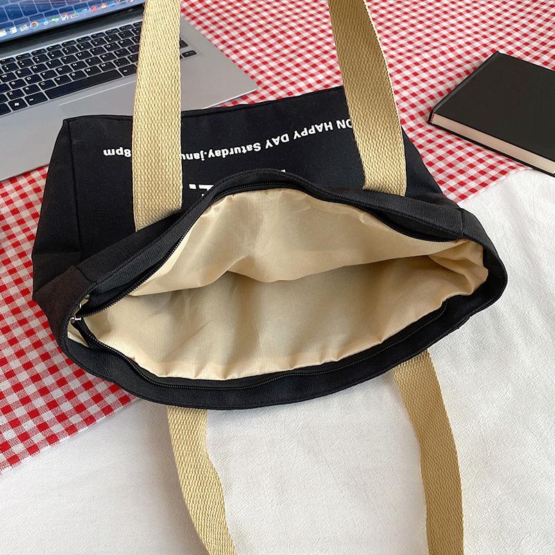 Холщовые сумки-тоут для женщин, большая вместительная сумка на плечо, студенческие занятия, поездки на работу, сумка для ноутбука, повседневные сумки ARI