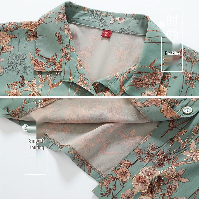 Grandma's Loose-Fit Polyester Spring/Summer Blouse
