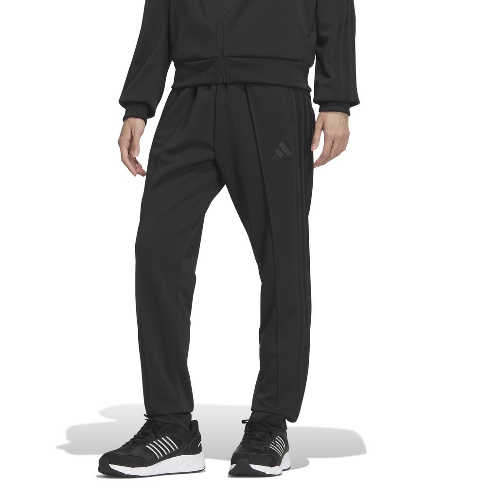 Adidas Jersey Bottoms Double Knit Track Black Men's 3-Stripes Pants, (JV6991)