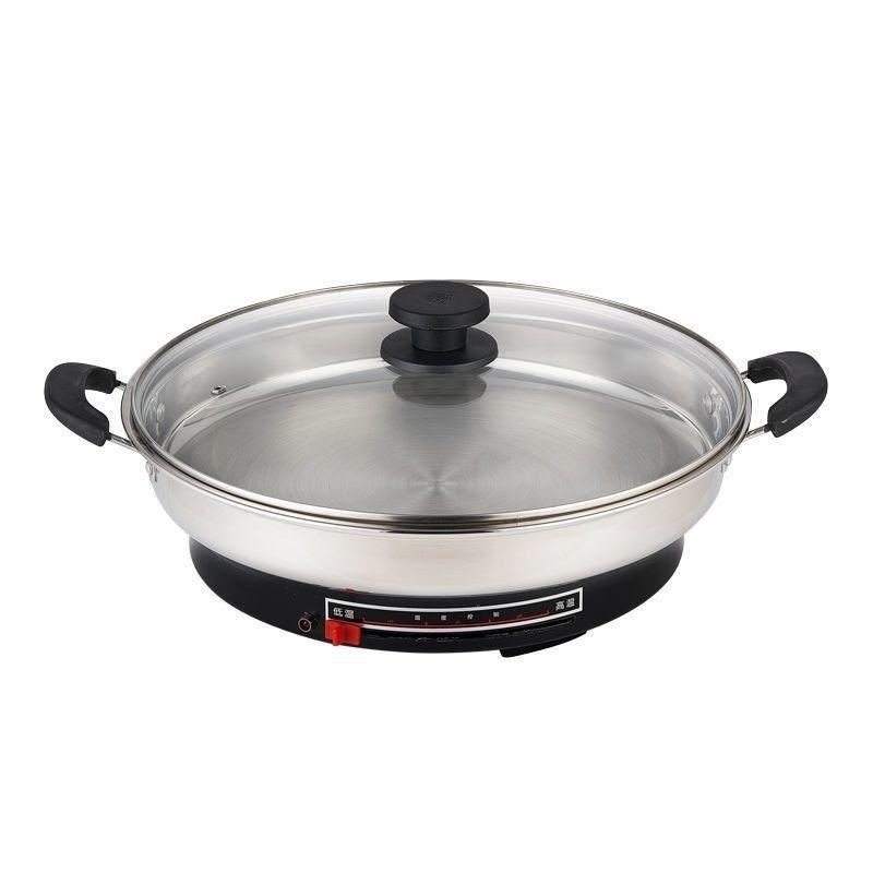 Enhanced Large-Capacity Stainless Steel Electric Pancake Frying Pan
