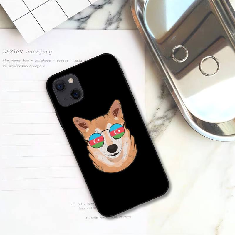 Чехол для телефона с флагом Азербайджана для iPhone 11 12 Mini 13 14 15 Pro XS Max X Plus SE XR Shell