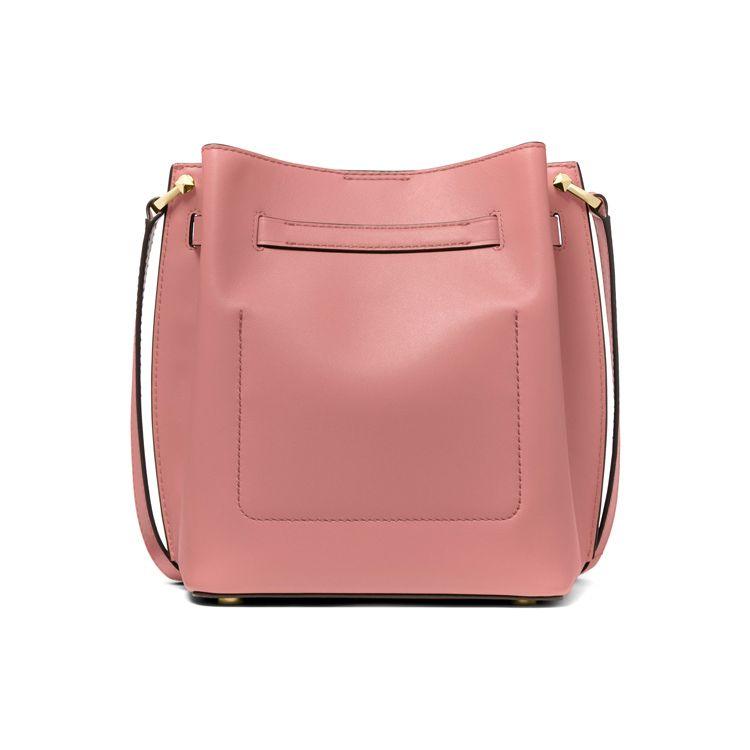 Michael Kors Hamilton Legacy Classic Однотонная Сумка-Ведро Кожаная На Шнуровке Модная Для Поездок На Работу Женские Сумки Розово-Розовый 30S2L9HM6L-622