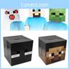 Картонная коробка-маска на голову Minecraft с культовым дизайном Стива, Крипера, Эндермена для детского косплея