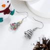Women Christmas Tree Drop Earrings Multicolor Cubic Zirconia Festive Xmas Holiday Party Jewelry Christmas Gift for Lady earrings