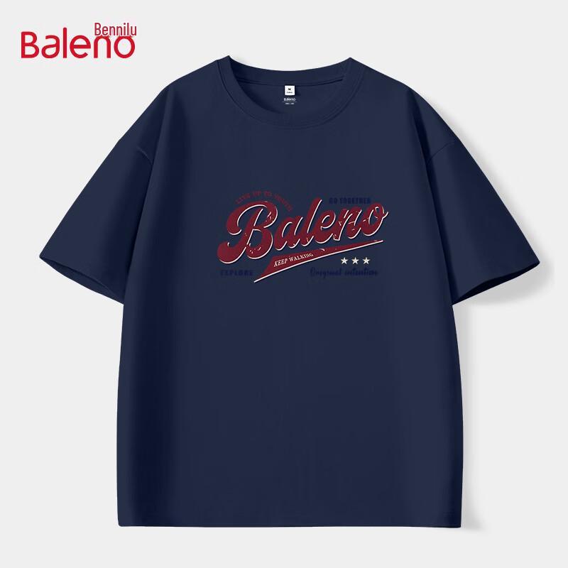 Baleno Тяжелая хлопковая футболка унисекс в американском стиле