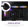 NZXT KRAKEN Elite RGB 240 черный простой кулер для процессора с водяным охлаждением FN1880 RL-KR24E-B1