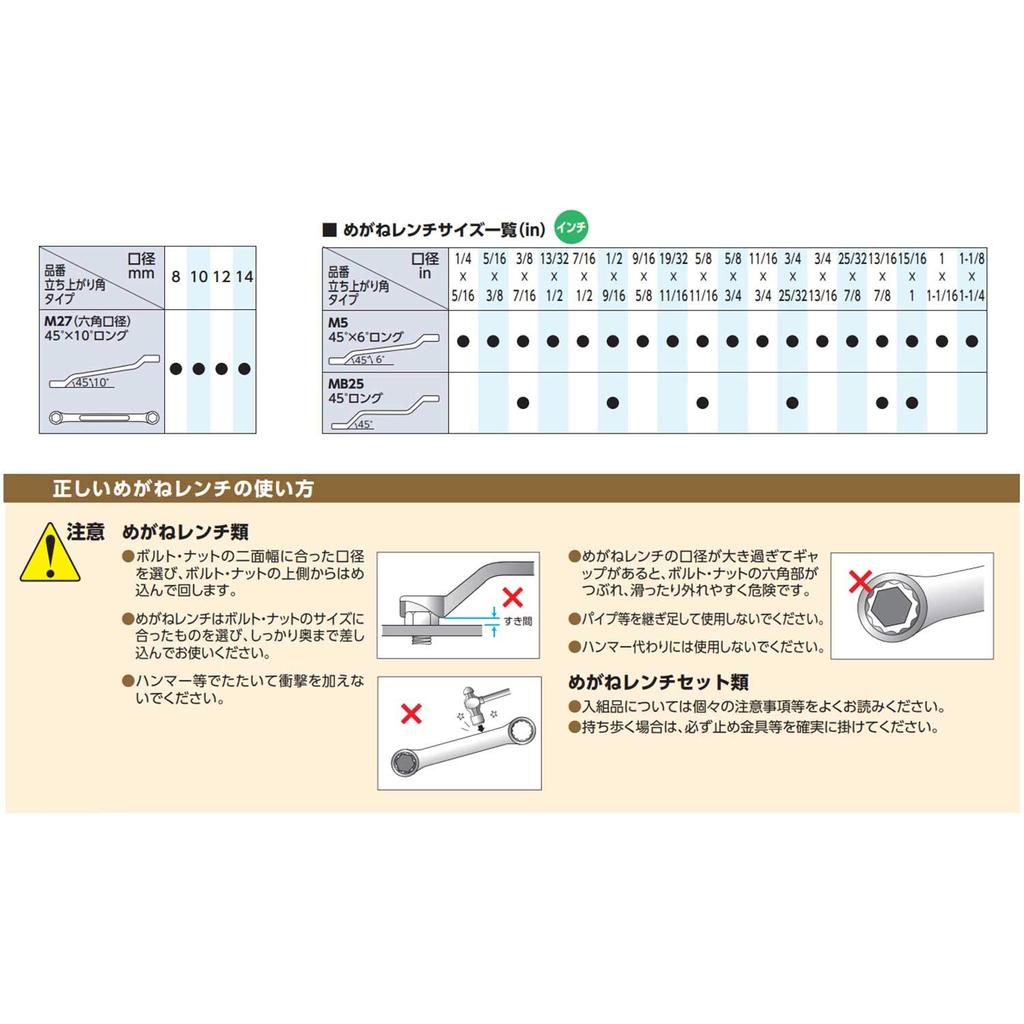 Kyoto Machinery Tools Box Wrench Set of 14 M215P (KTC)