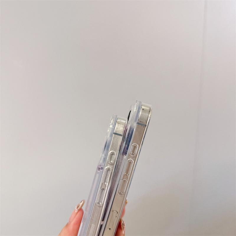 Косметичка Принцессы и Чехол для iPhone 16 Pro Max с Жидким Песком - Милые Аксессуары для Apple 15-17