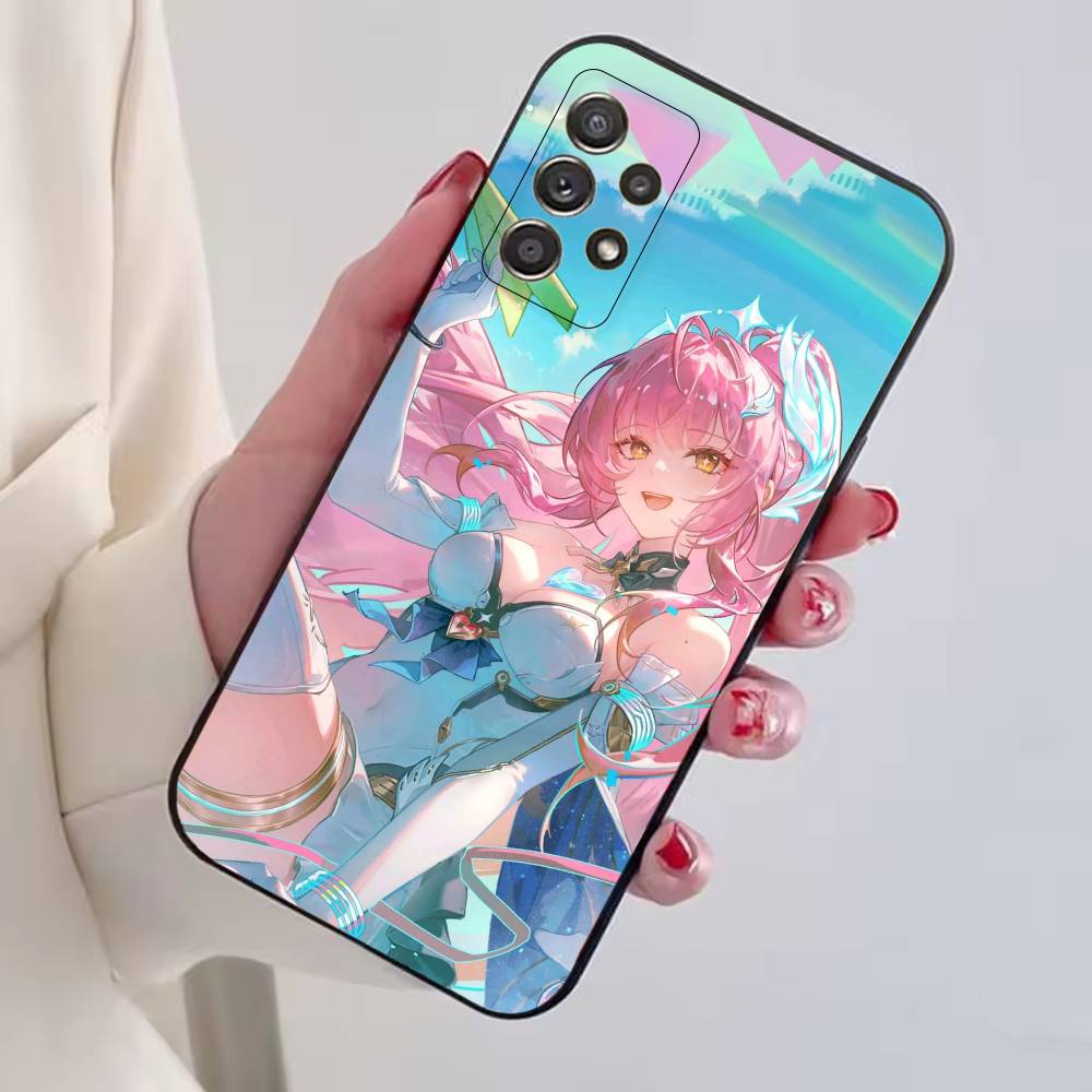Игровой чехол для телефона Wuwa A-Aemeath для Samsung S25, S24, S21, S22, S23, S30, Ultra, S20, Plus, Fe, Мягкий силиконовый черный чехол
