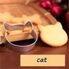 2PCS Stainless Steel Cat Shape Cake Mold DIY Fondant Mould Cookie Cutters Baking Tools