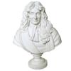 [R6655] - Статуэтка из смолы 'Ла Фонтен' белая (Жан-Антуан Гудон) - 13 см