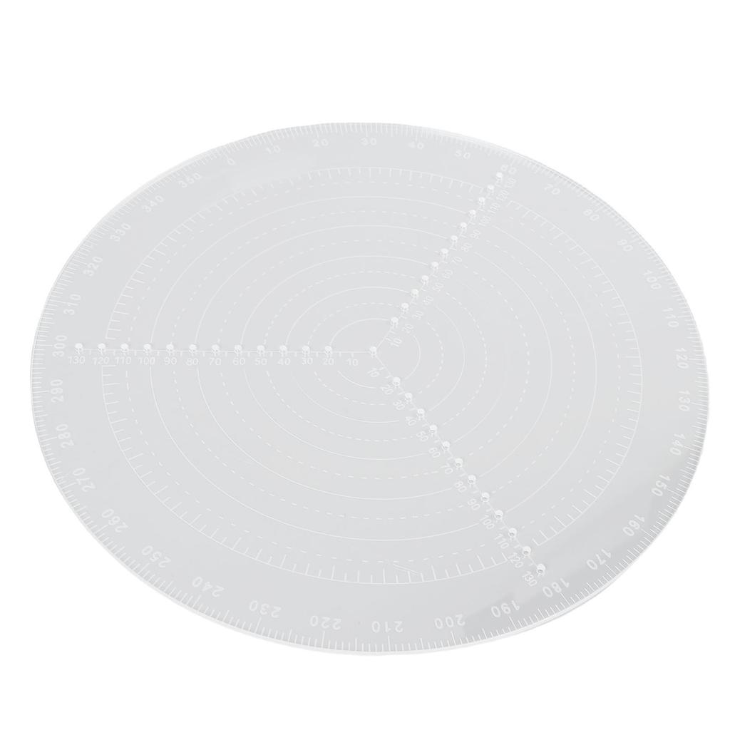 Round Circle Center Finder 300mm 11.8in Acrylic Clear Circle Center Finder Compass for Woodworking Arts Crafts