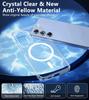 Прочный Магнитный Чехол Magsafe Для Samsung Galaxy S25 Ultra S24 S23 S22 S21 FE Plus Гибридный Беспроводная Зарядка Жесткая Крышка Прозрачный Мягкий
