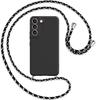 Protective Case - BOOLING - for Samsung Galaxy S23 Plus - Matte Effect - Slim - Adjustable Black Cord