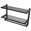 3 Tier Black Space Aluminum WallMounted Towel Holder Rack Hanger Bathroom Organizer Accessories