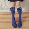 Lolita Autumn Winter Summer Toddler Socks Children' Socks Long Tube Socks Knot Socks Cotton